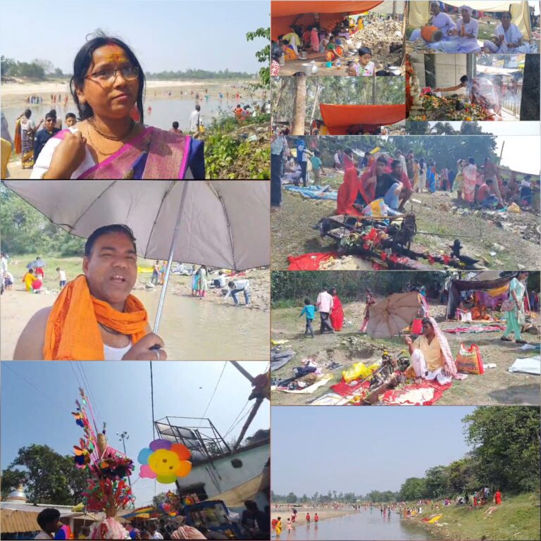 দোলের পর বারুণী স্নান, ভক্তদের ভিড়ে মুখর শিববাড়ি।