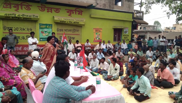 নির্বাচনের দিন ঘোষণা হতেই কেশপুরে তৃণমূলের পথসভা।