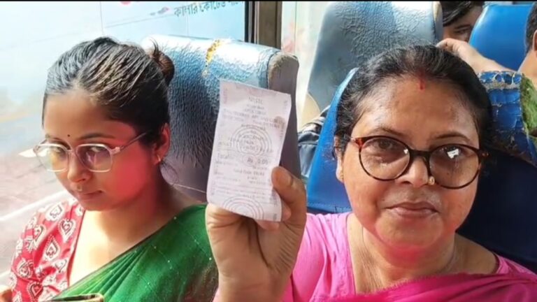 আজ থেকে ফ্রি বাস পরিষেবা, স্বস্তিতে আলিপুরদুয়ারের মহিলা যাত্রীরা।