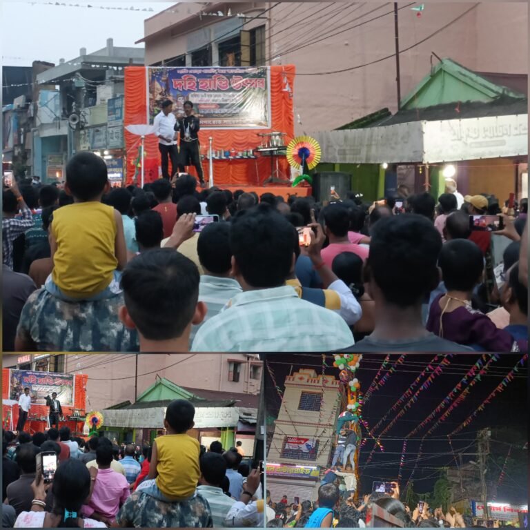 চন্দ্রকোনারোডে জন্মাষ্টমী উপলক্ষে দহি হান্ডি উৎসব।