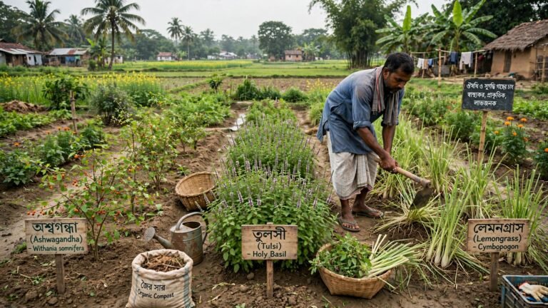 ঔষধি ও সুগন্ধি উদ্ভিদের চাষ এখন বাংলার কৃষকের জন্য সবচেয়ে লাভজনক বহুমুখী কৃষির মডেল।