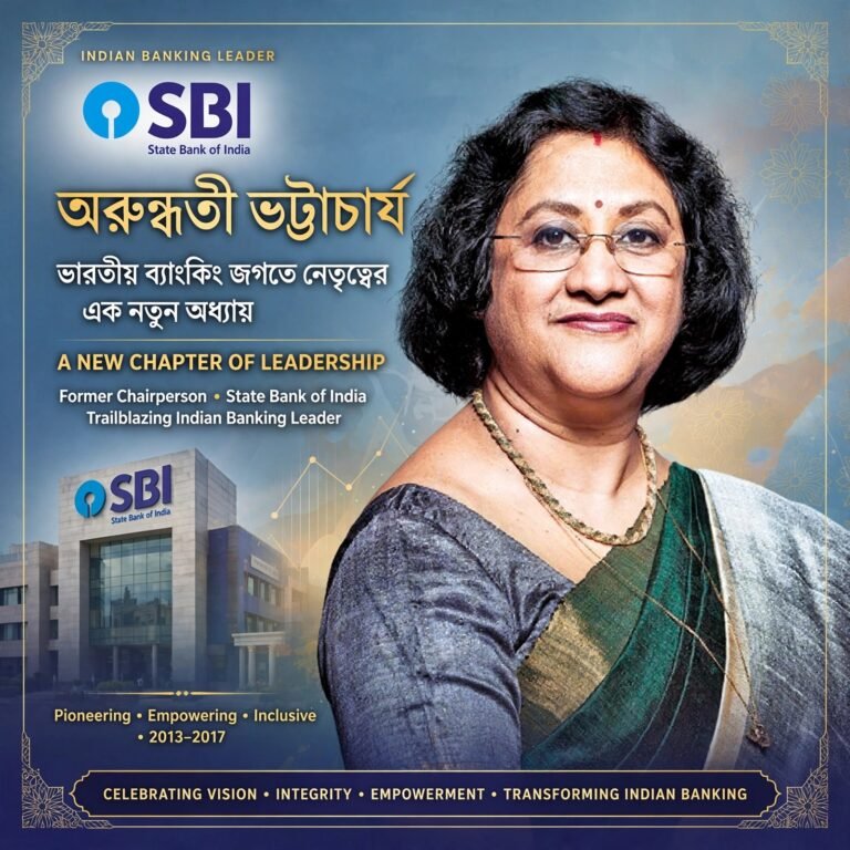 অরুন্ধতী ভট্টাচার্য : ভারতীয় ব্যাংকিং জগতে নেতৃত্বের এক নতুন অধ্যায়।