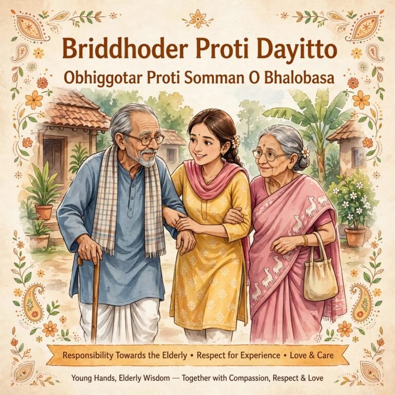 বৃদ্ধদের প্রতি দায়িত্ব: অভিজ্ঞতার প্রতি সম্মান ও ভালোবাসা।