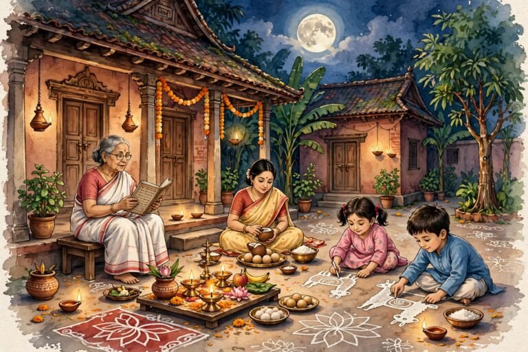 কোজাগরী লক্ষ্মীপুজো ও বাঙালির শৈশবের স্মৃতি: হারিয়ে যাওয়া দিনগুলির মায়াবী টান।।