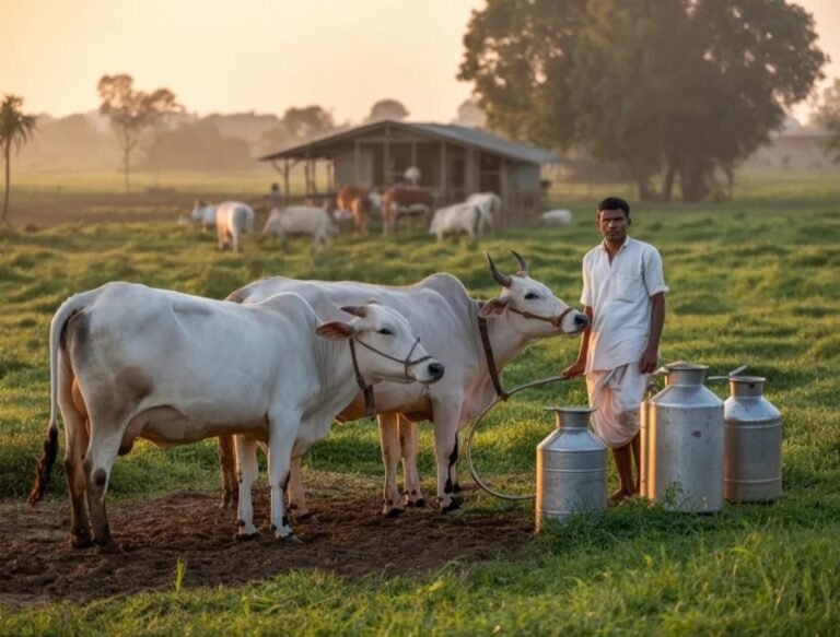 ভোরের দুধওয়ালা।