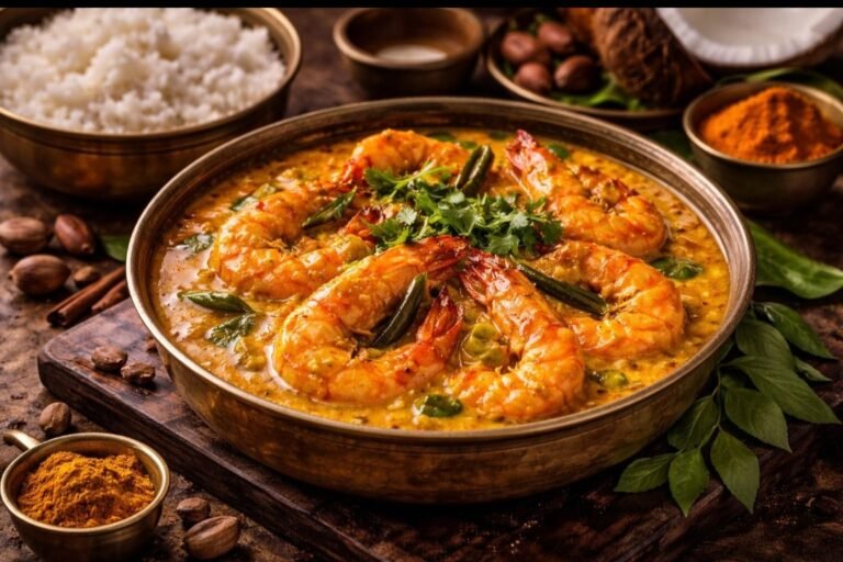 রেসিপি  — চিংড়ি মালাইকারি।।