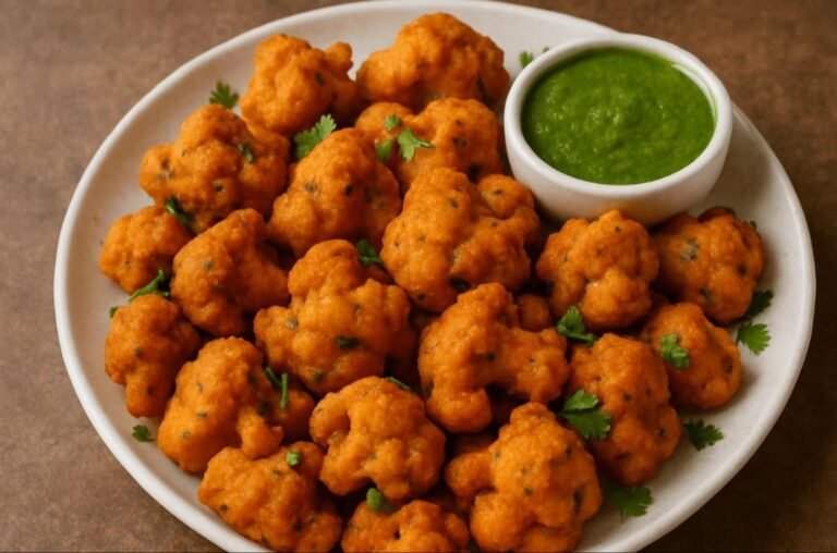 মুচমুচে ফুলকপির পাকোড়া তৈরির সহজ রেসিপি।